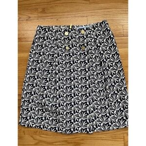 Women’s Draper James Navy/ Floral Skirt 6